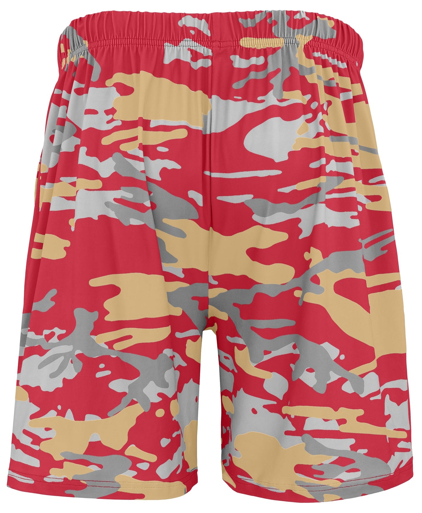 Zubaz NFL Men's 7in Alternate Camo Established Block Text Shorts, San Francisco 49ers