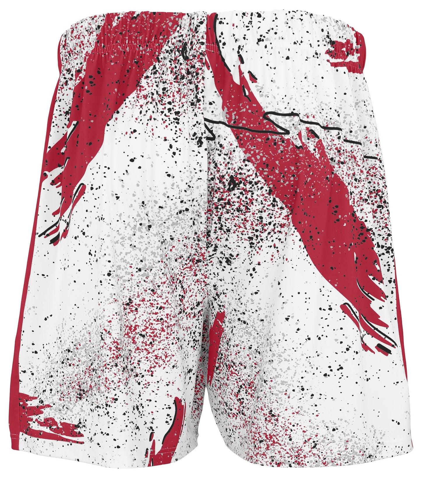 Zubaz NFL Men's 7in Confetti Overtime Block Text Shorts, Arizona Cardinals