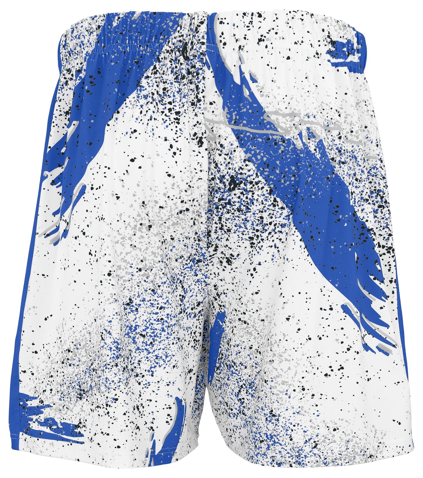 Zubaz NFL Men's 7in Confetti Overtime Block Text Shorts, Indianapolis Colts