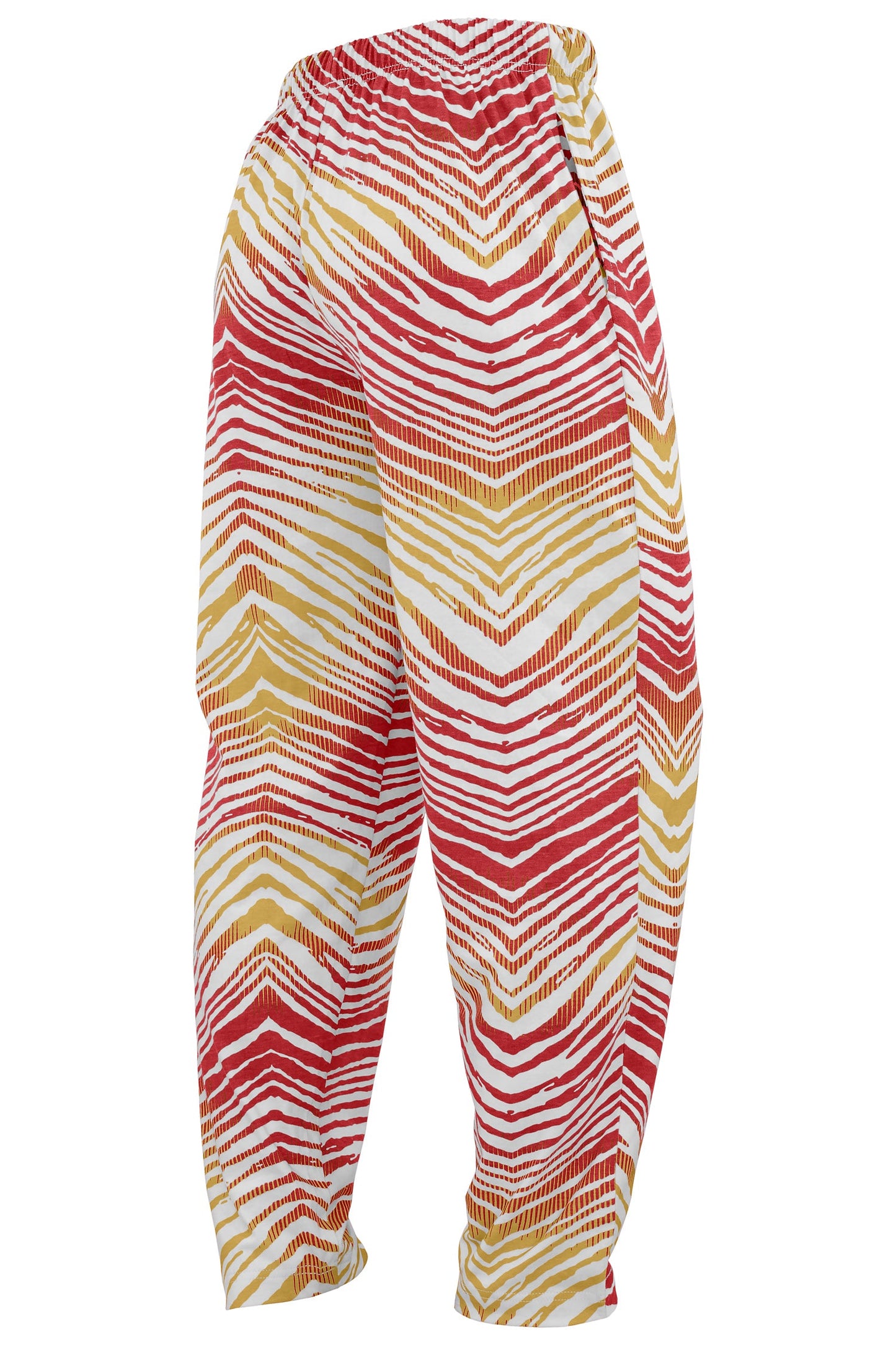Zubaz NFL Adult Unisex Z88 Embroidered Zebra Ombre TMC Pants, San Francisco 49ers