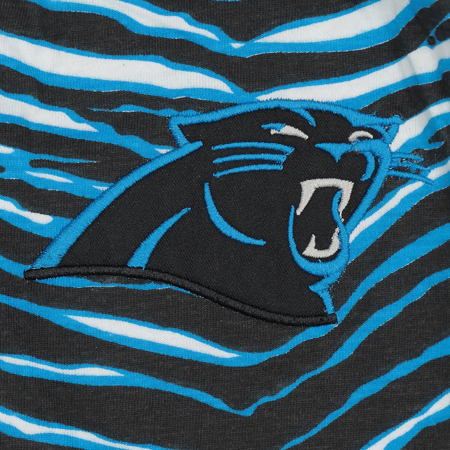 Zubaz NFL  UNISEX Z88 3 Color Zebra - Direct Embroidered Logo Pants, CAROLINA PANTHERS