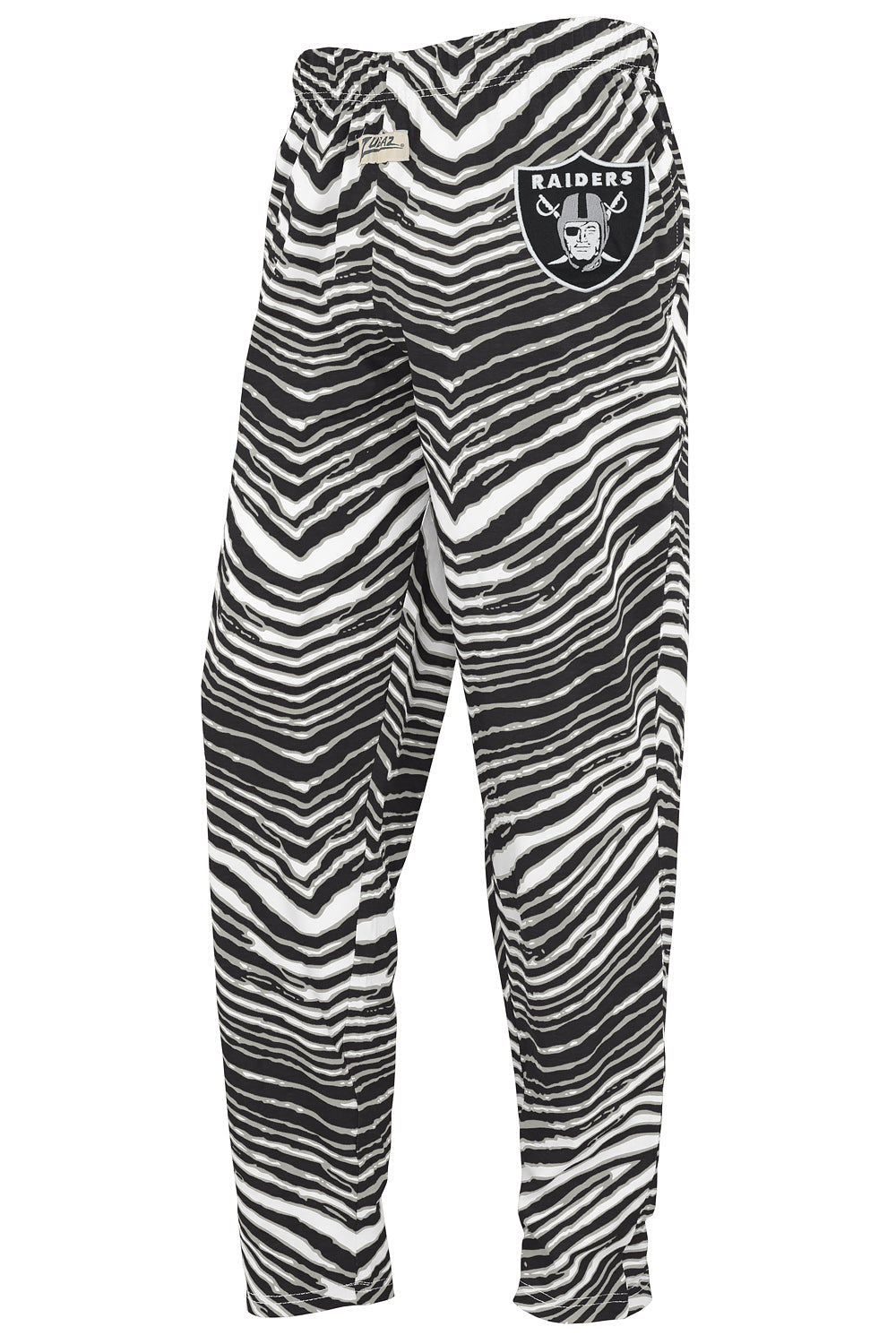 Zubaz NFL  UNISEX Z88 3 Color Zebra - Direct Embroidered Logo Pants, LAS VEGAS RAIDERS