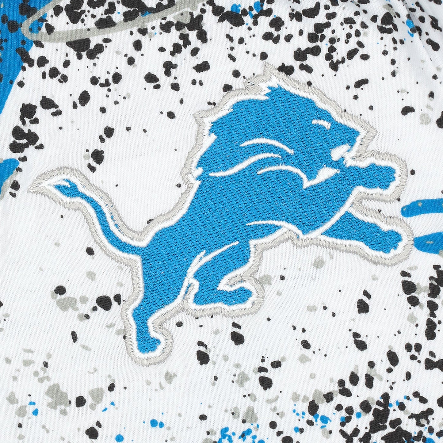 Zubaz NFL Adult Unisex Z88 Embroidered Confetti 3 Color Pants, Detroit Lions