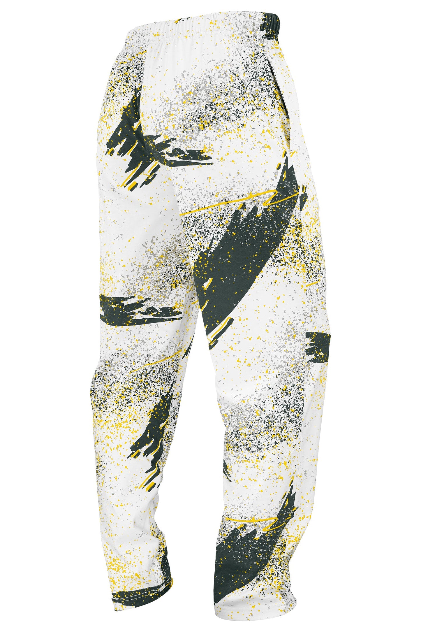Zubaz NFL Adult Unisex Z88 Embroidered Confetti 3 Color Pants, Green Bay Packers
