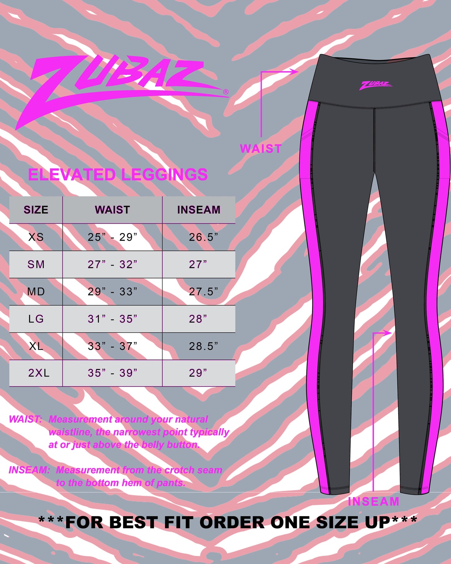 Zubaz NFL Women's Elevated Zebra Tonal Leggings, Washington Commanders