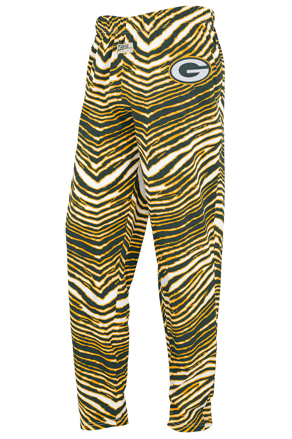 Zubaz NFL  UNISEX Z88 Kids Zebra 3C Embroidered Pant, GREEN BAY PACKERS