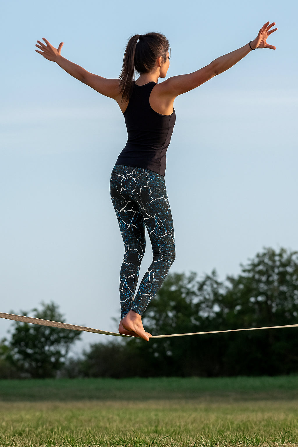 Zubaz NFL Women's 2 Pack Zebra 2 Color And Marble Leggings with Pimary Logo, Carolina Panthers