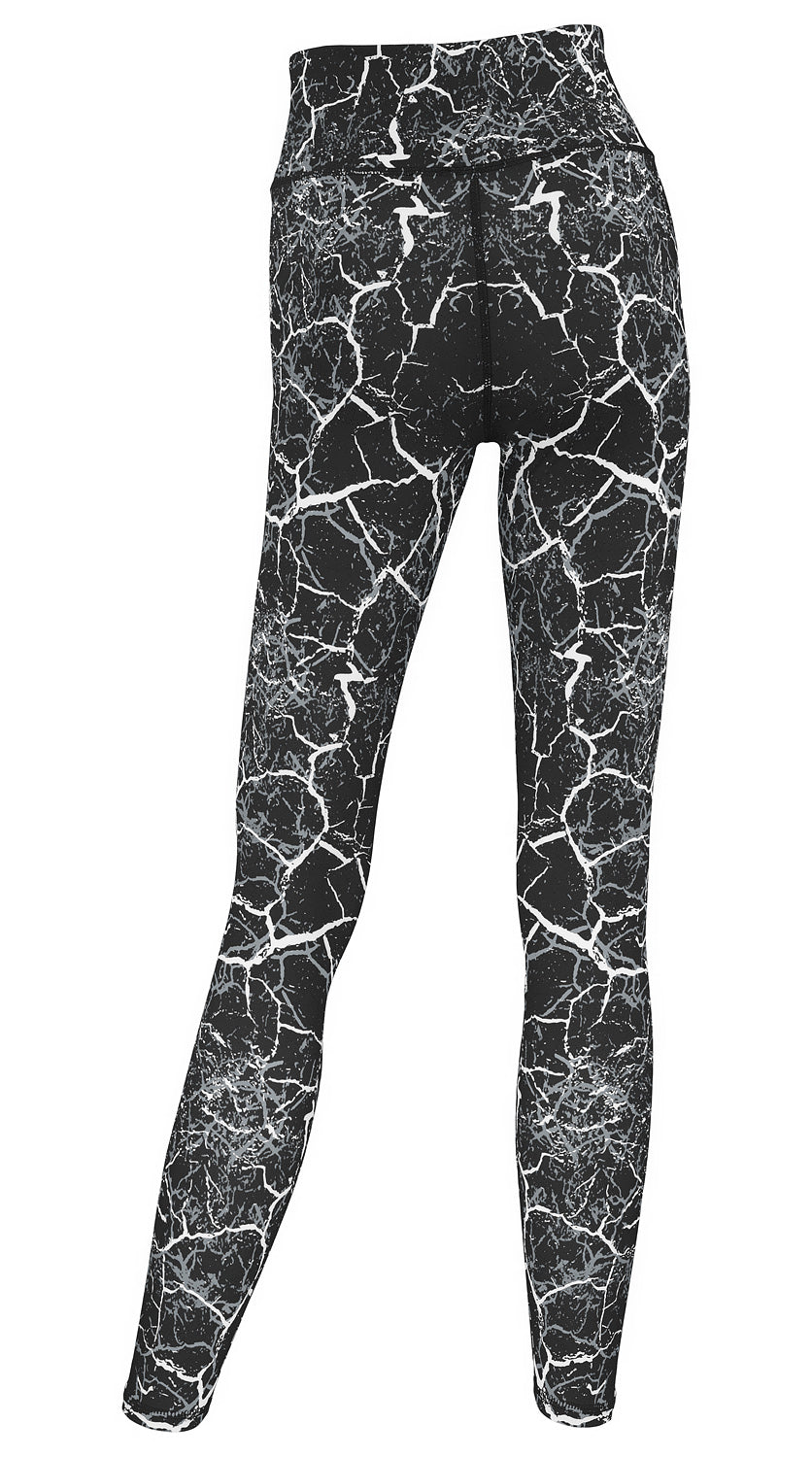 Zubaz NFL Women's 2 Pack Zebra 2 Color And Marble Leggings with Pimary Logo, Las Vegas Raiders
