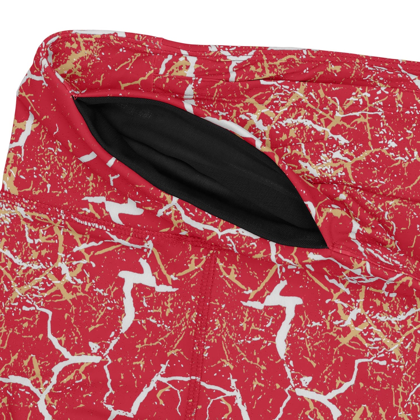 Zubaz NFL Women's 2 Pack Zebra 2 Color And Marble Leggings with Pimary Logo, San Francisco 49ers