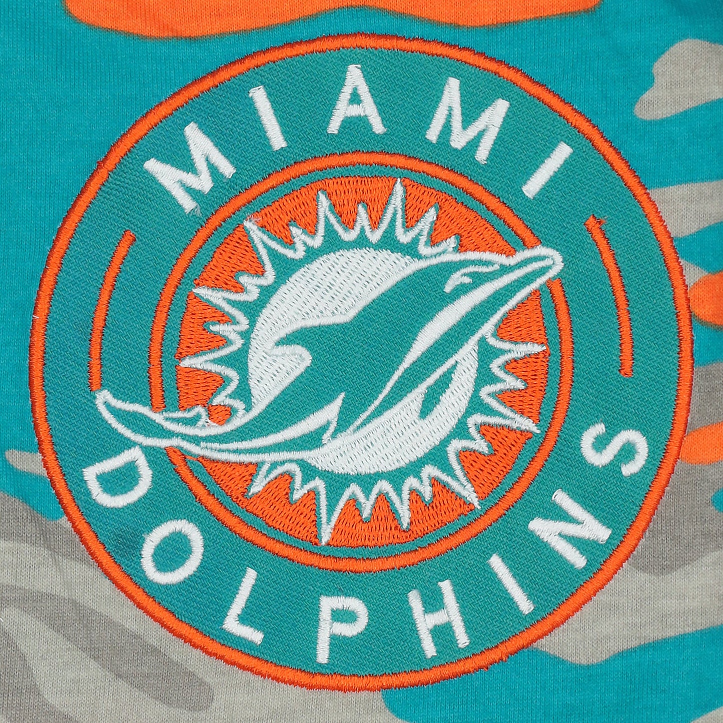 Zubaz NFL Adult Unisex Z88 Embroidered Alt Camo Pants, Miami Dolphins