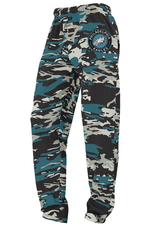 Zubaz NFL Adult Unisex Z88 Embroidered Alt Camo Pants, Philadelphia Eagles