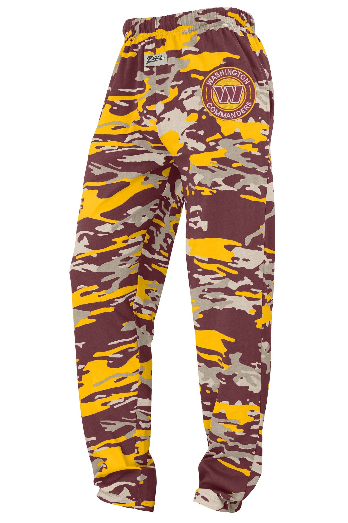 Zubaz NFL Adult Unisex Z88 Embroidered Alt Camo Pants, Washington Commanders