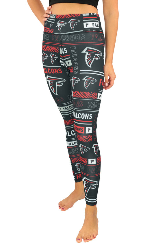 Zubaz NFL Women's Column Leggings, Atlanta Falcons