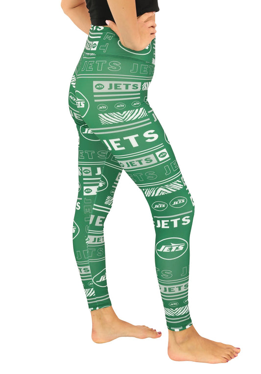 Zubaz NFL Women's Column Leggings, New York Jets