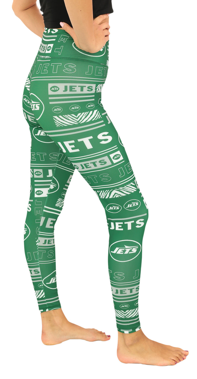 Zubaz NFL Women's Column Leggings, New York Jets