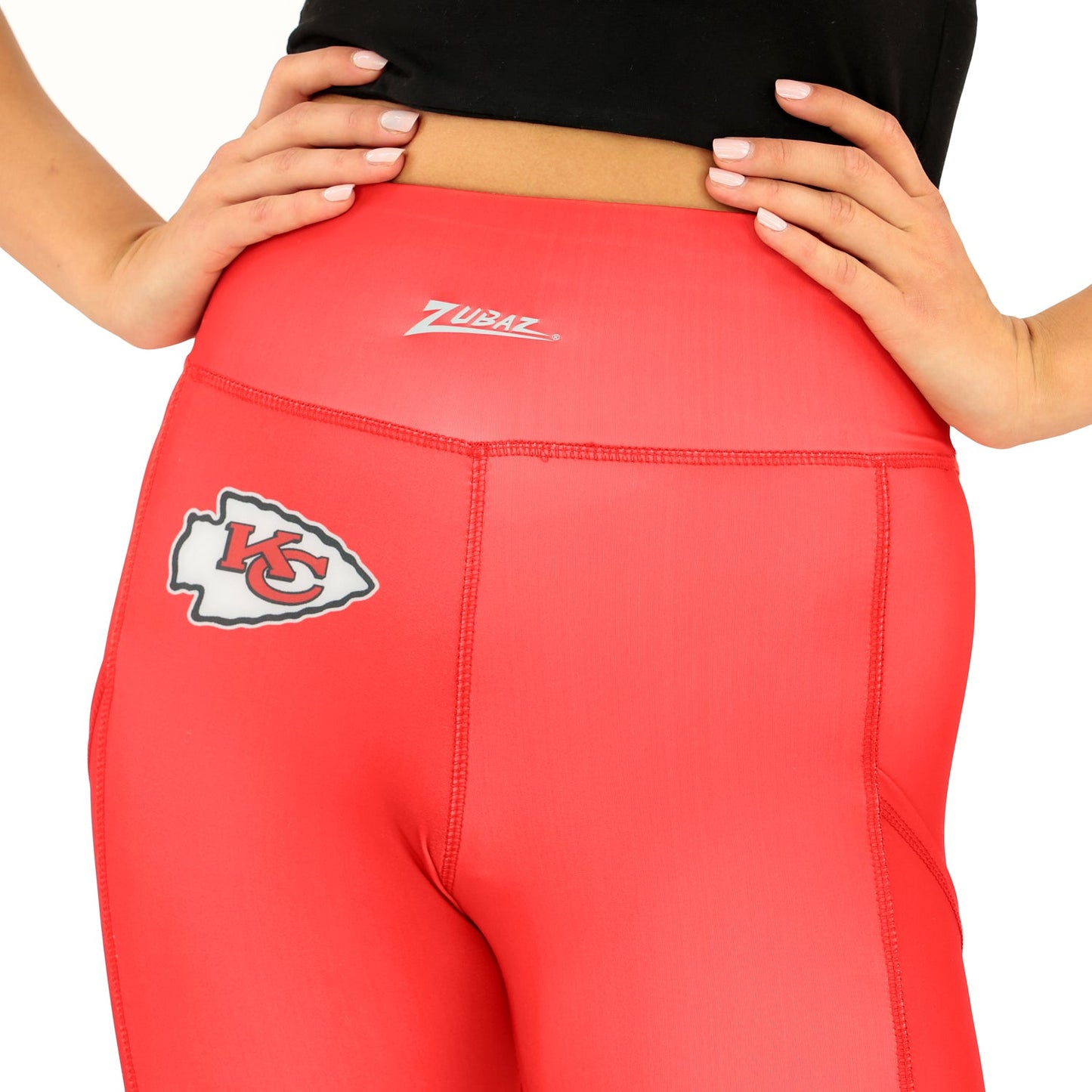 Zubaz NFL Women's Fade Primary Logo Leggings, Kansas City Chiefs