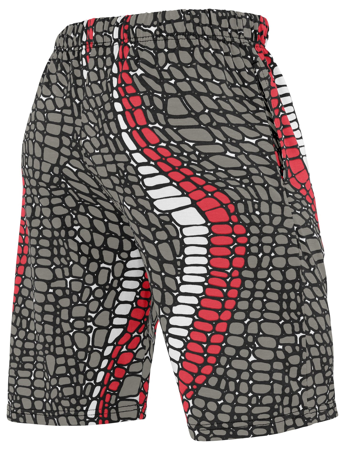 Zubaz NFL Adult Unisex Z88 Embroidered Gator 3 Color Shorts, Tampa Bay Buccaneers