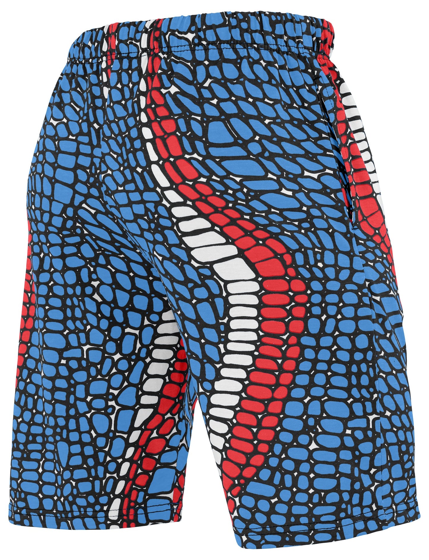 Zubaz NFL Adult Unisex Z88 Embroidered Gator 3 Color Shorts, Tennessee Titans