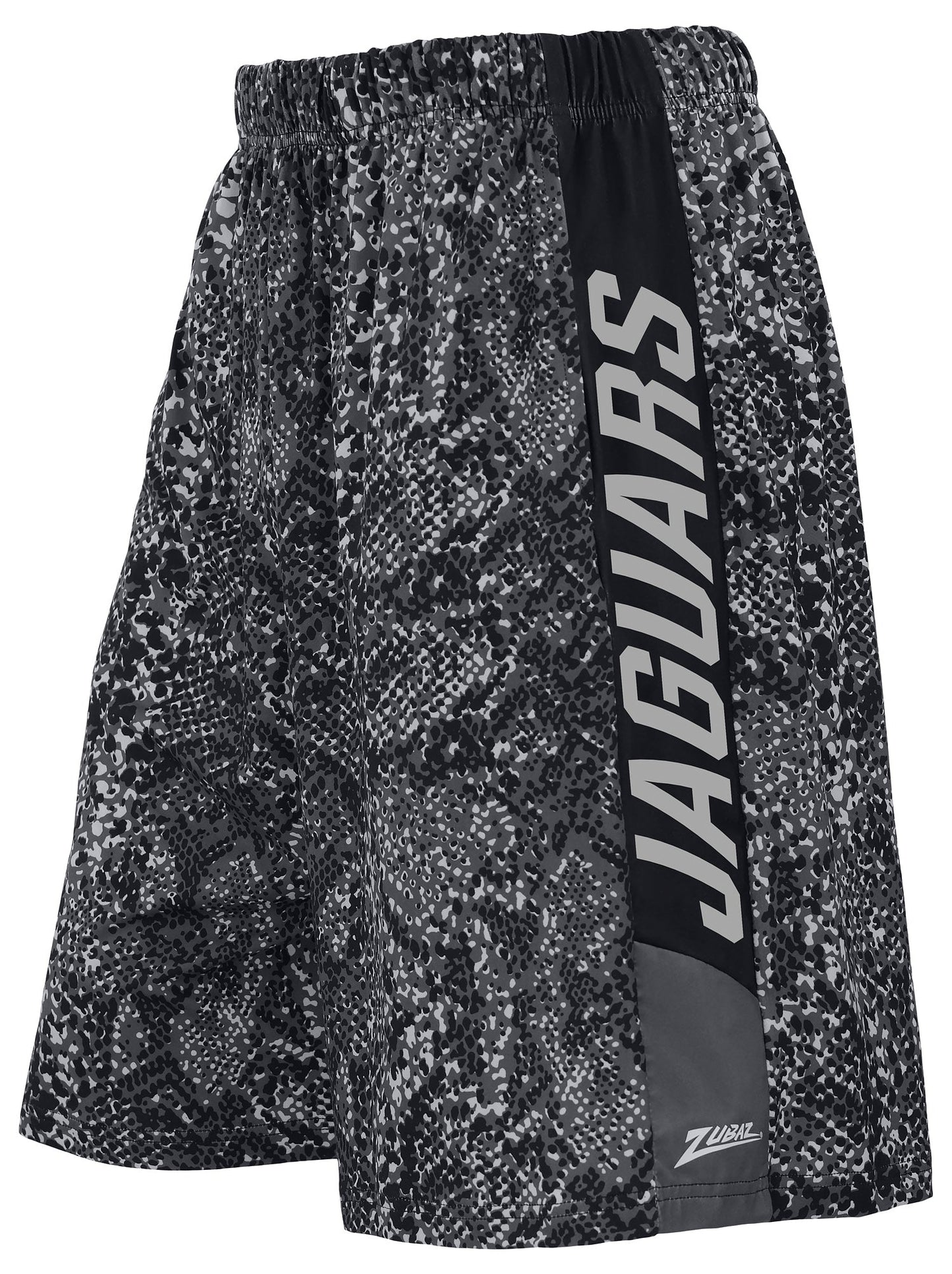 Zubaz NFL Men's 9in Tonal Post Football Shorts, Jacksonville Jaguars