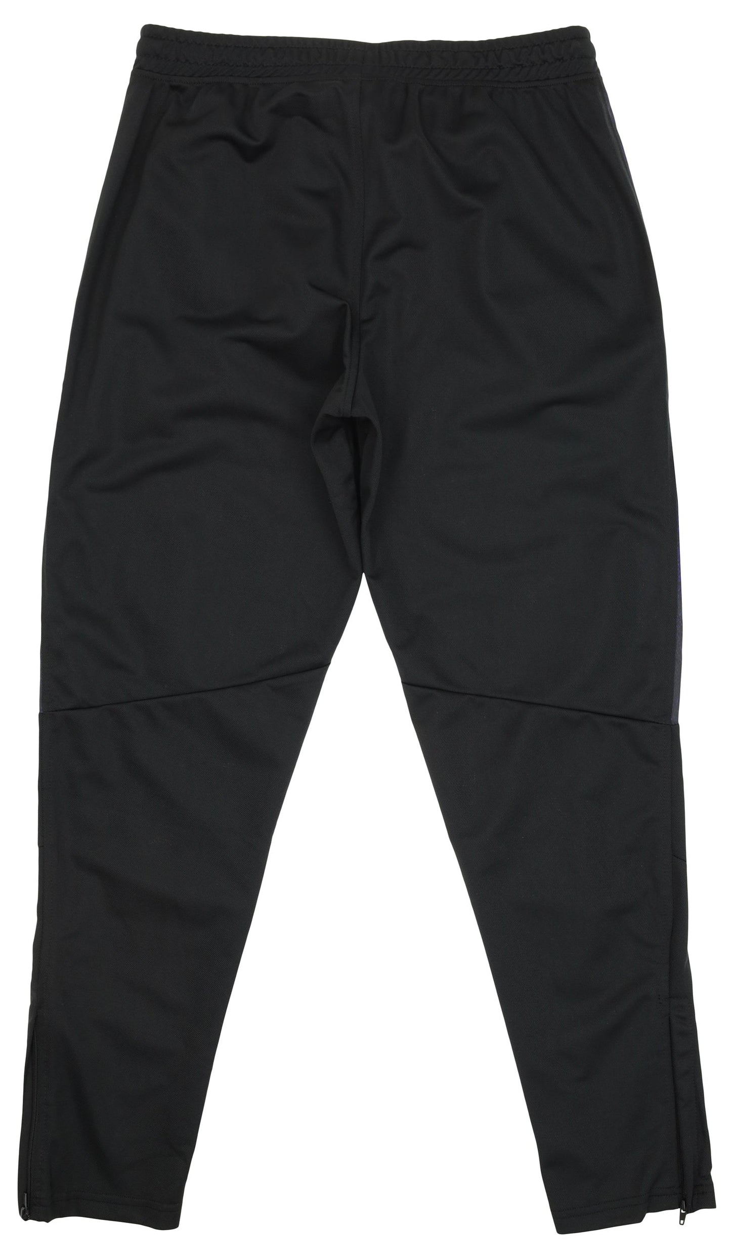 Zubaz NFL Mens Baltimore Ravens Solid Black Track Pants w/ Static Half Side Panels