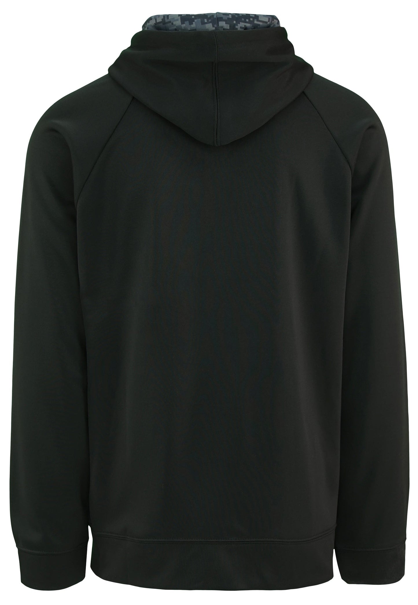 Zubaz NFL Mens Dallas Cowboys Black Full Zip Hood w/ Digital Camo Hood Detail