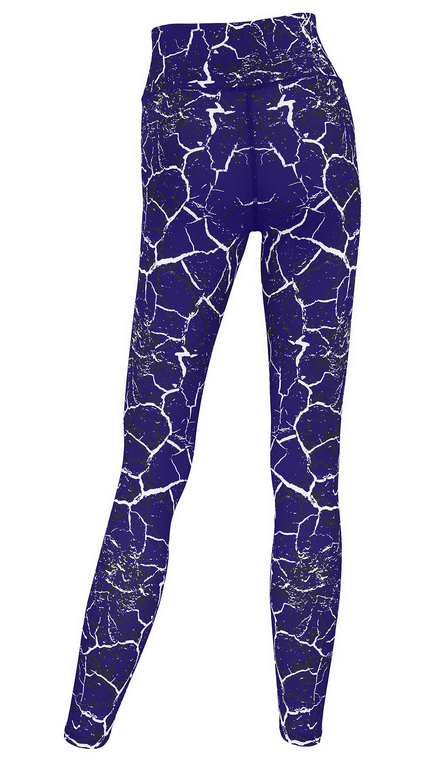 Zubaz NFL Women's 2 Pack Zebra 2 Color And Marble Leggings with Pimary Logo, Baltimore Ravens
