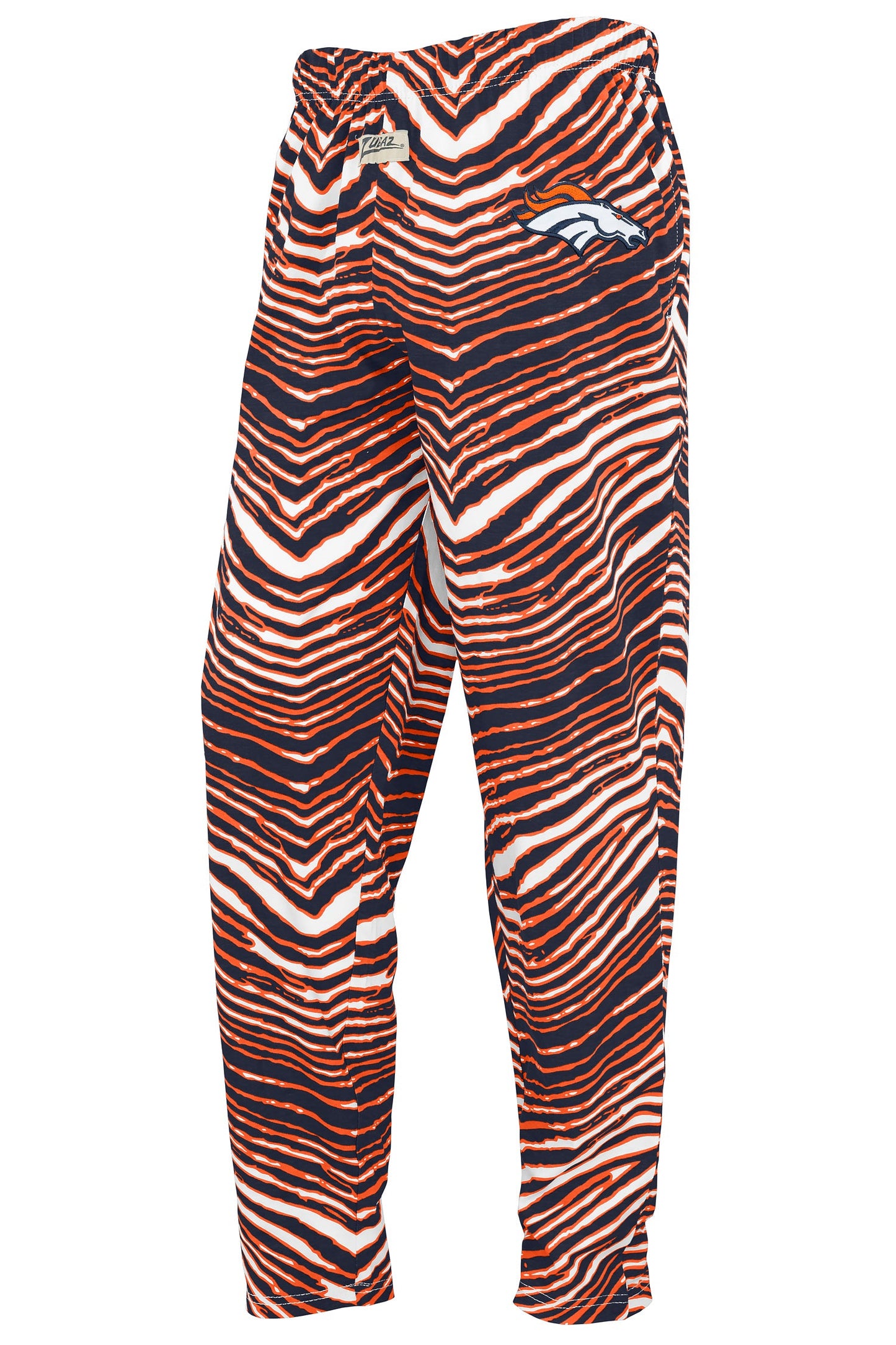 Zubaz NFL  UNISEX Z88 Kids Zebra 3C Embroidered Pant, DENVER BRONCOS