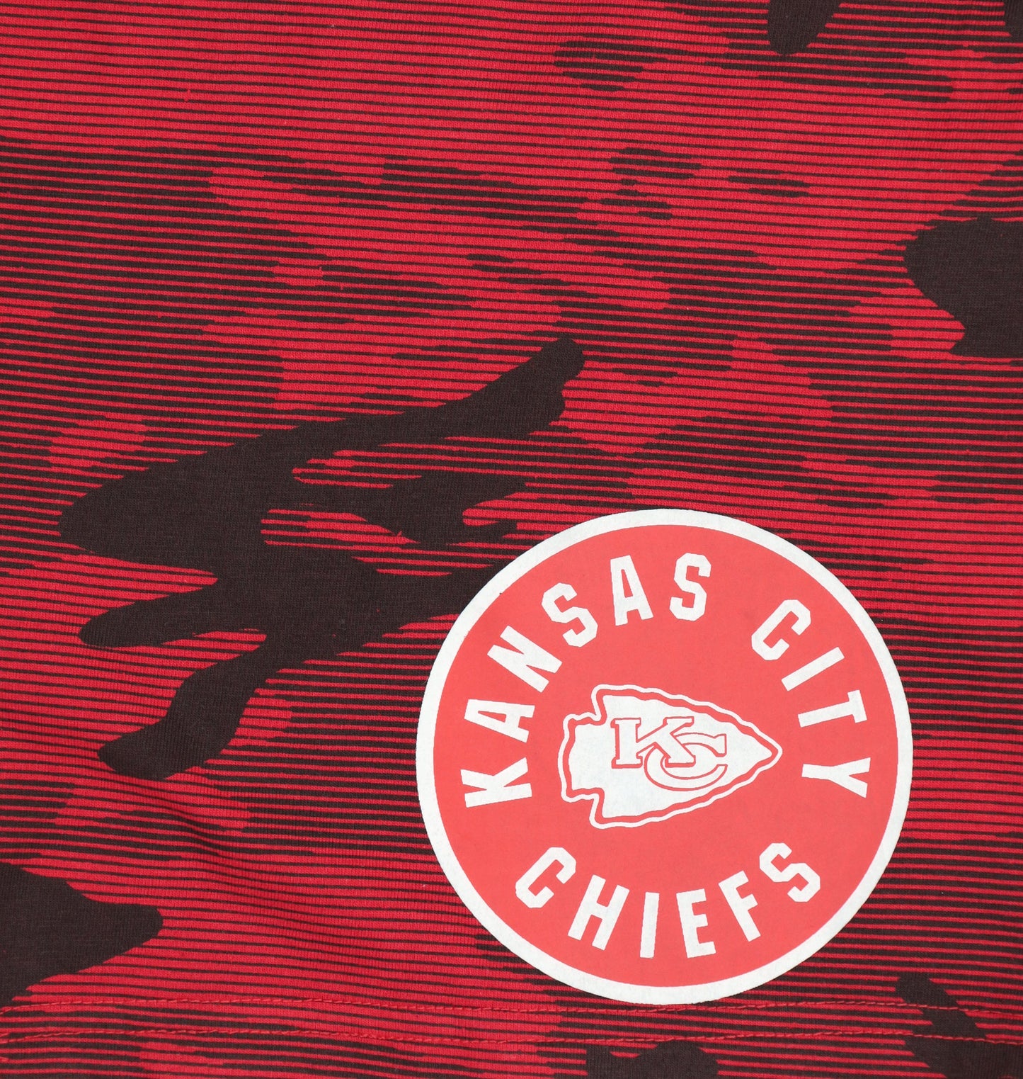 Zubaz NFL Adult Unisex Z88 Camo Lines Shorts, Kansas City Chiefs