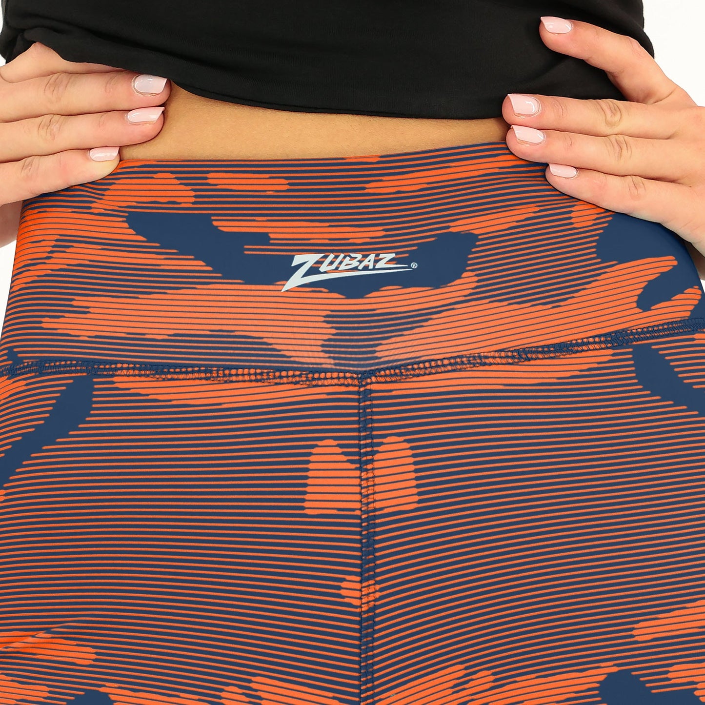 Zubaz NFL Women's Goal Line Camo Line Leggings, Chicago Bears