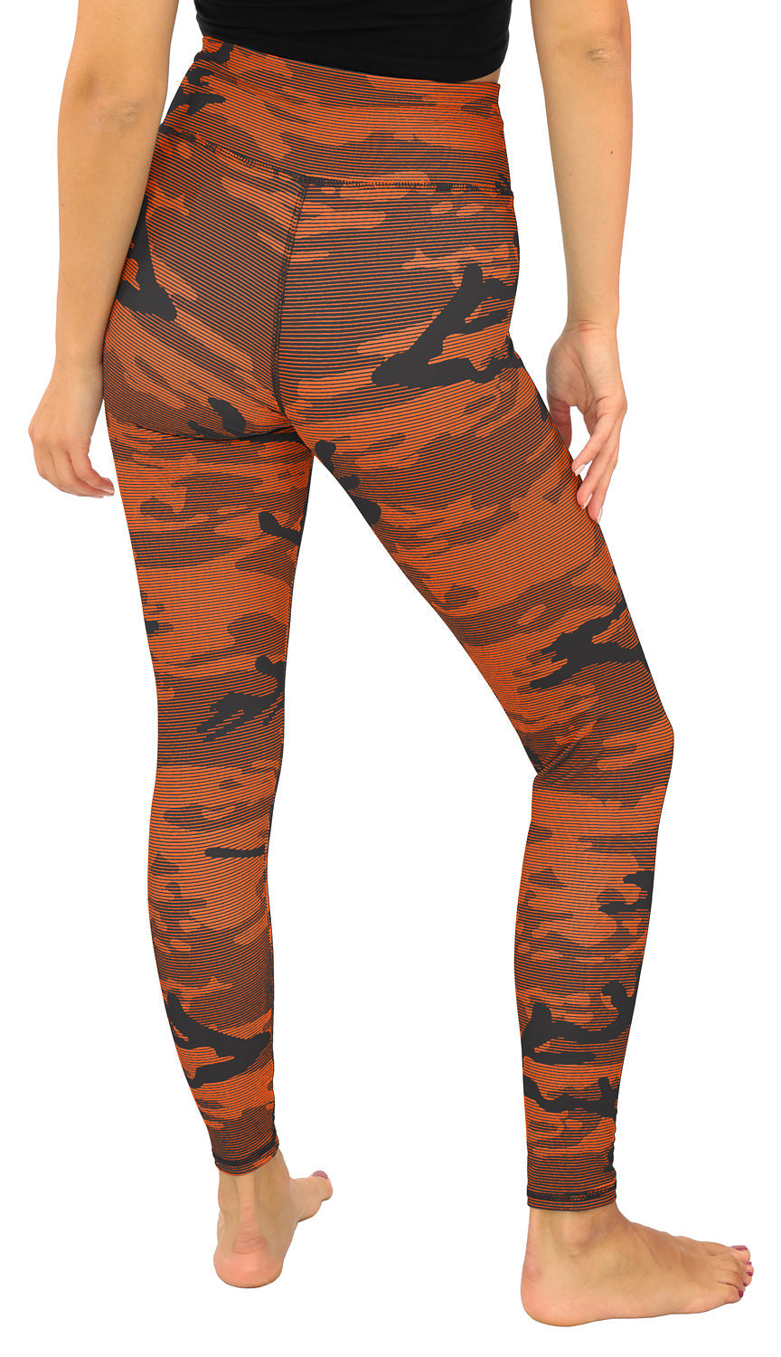 Zubaz NFL Women's Goal Line Camo Line Leggings, Cincinnati Bengals