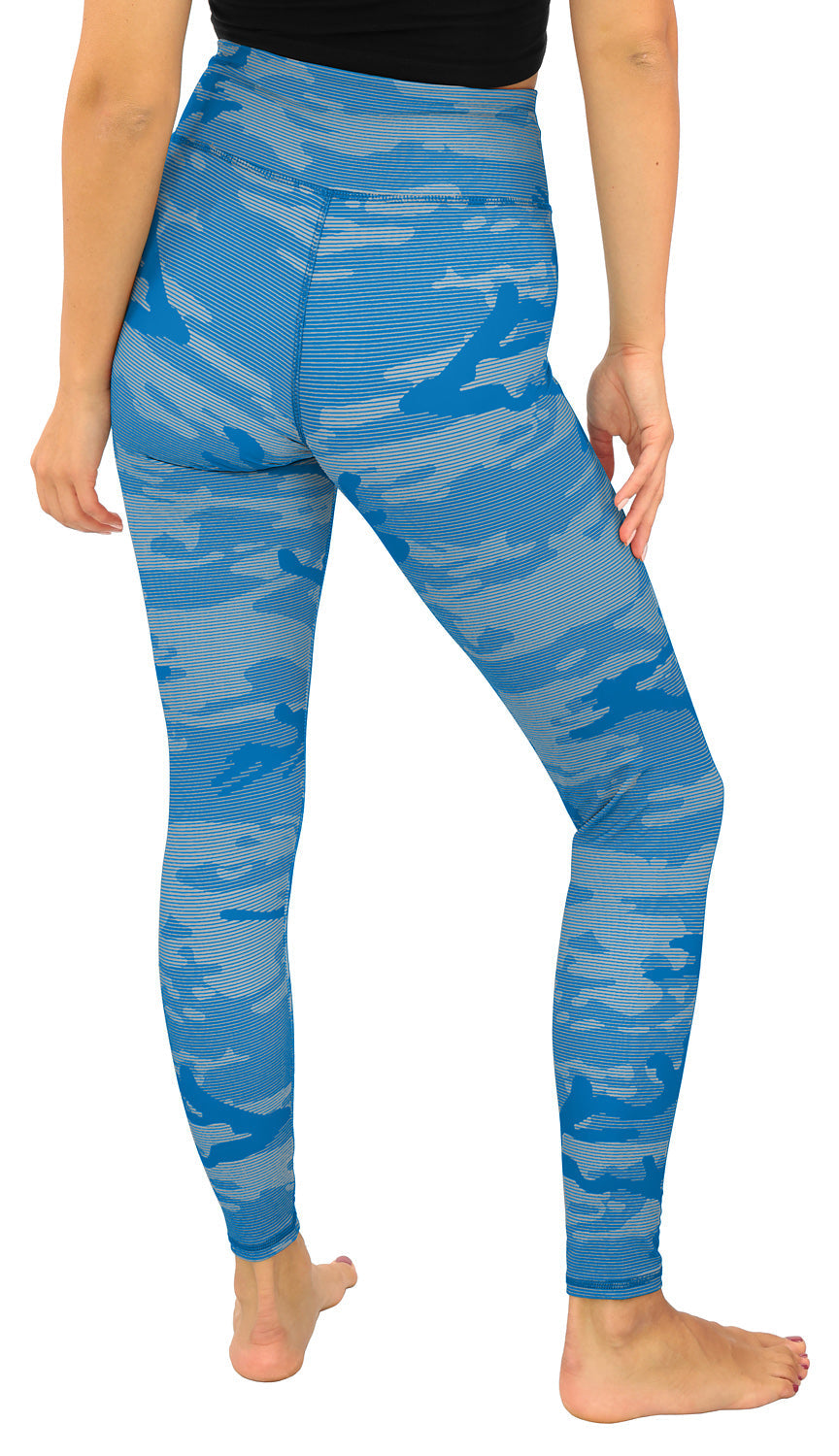 Zubaz NFL Women's Goal Line Camo Line Leggings, Detroit Lions
