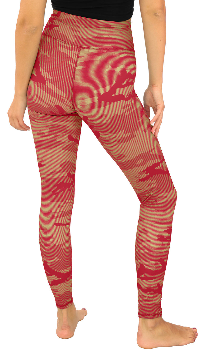 Zubaz NFL Women's Goal Line Camo Line Leggings, San Francisco 49ers
