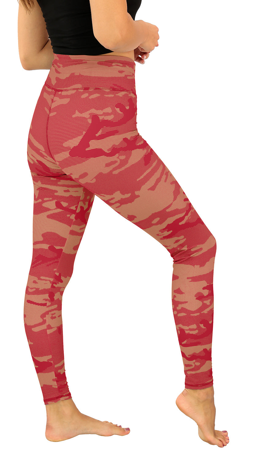Zubaz NFL Women's Goal Line Camo Line Leggings, San Francisco 49ers