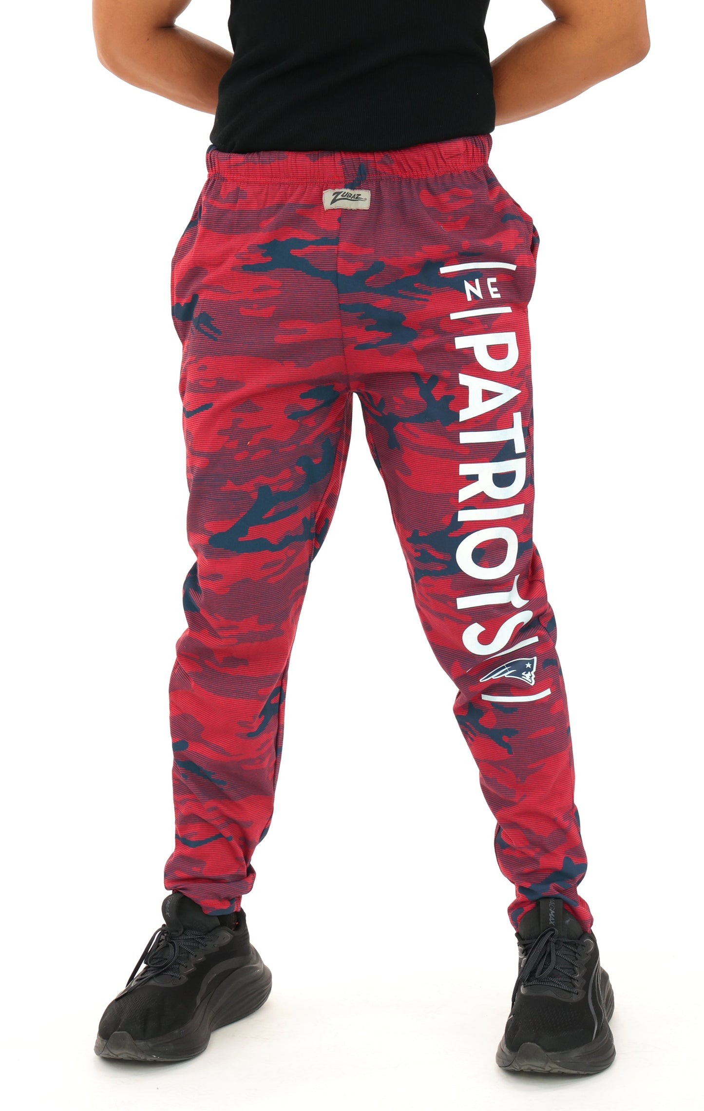 Zubaz NFL Adult Unisex Z88 Camo Lines Pants, New England Patriots