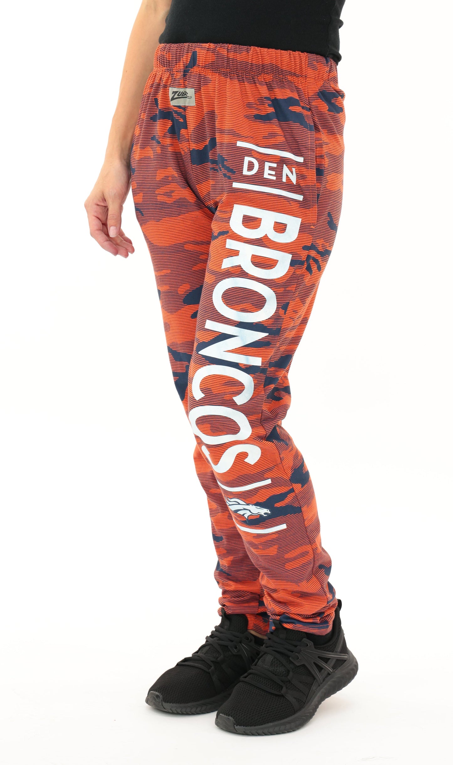 Zubaz NFL Adult Unisex Z88 Camo Lines Pants, Denver Broncos