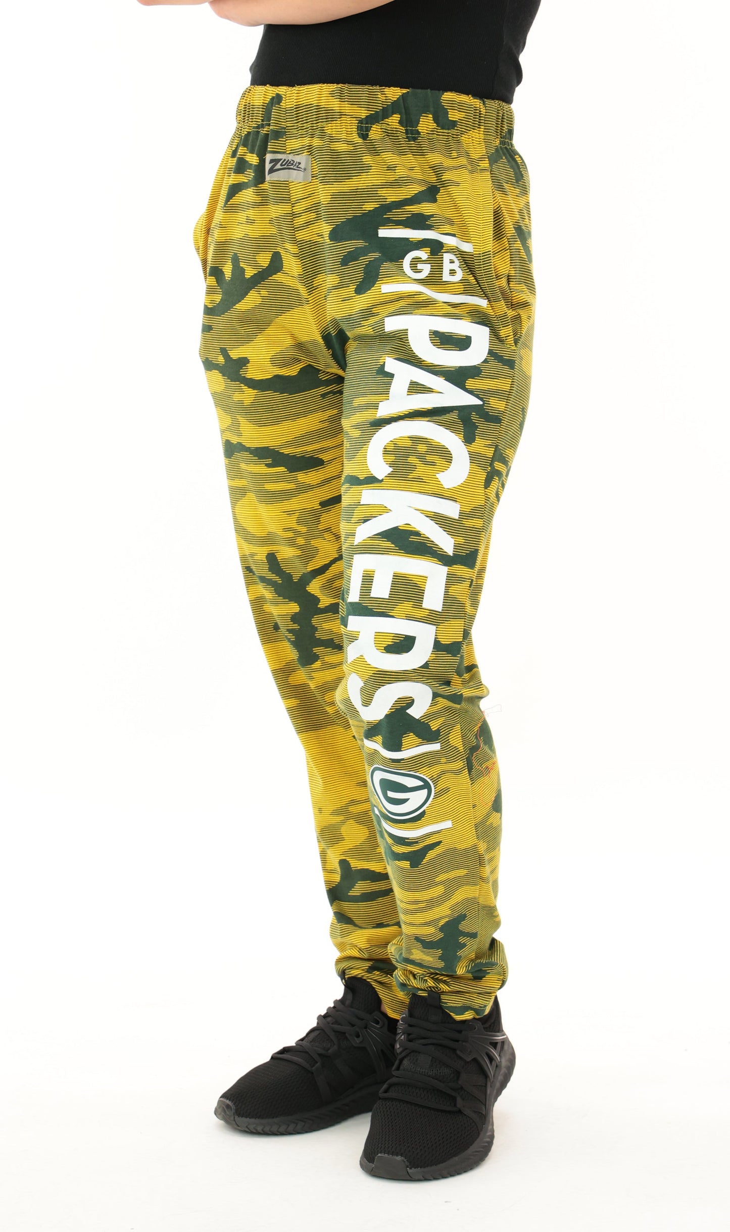 Zubaz NFL Adult Unisex Z88 Camo Lines Pants, Green Bay Packers