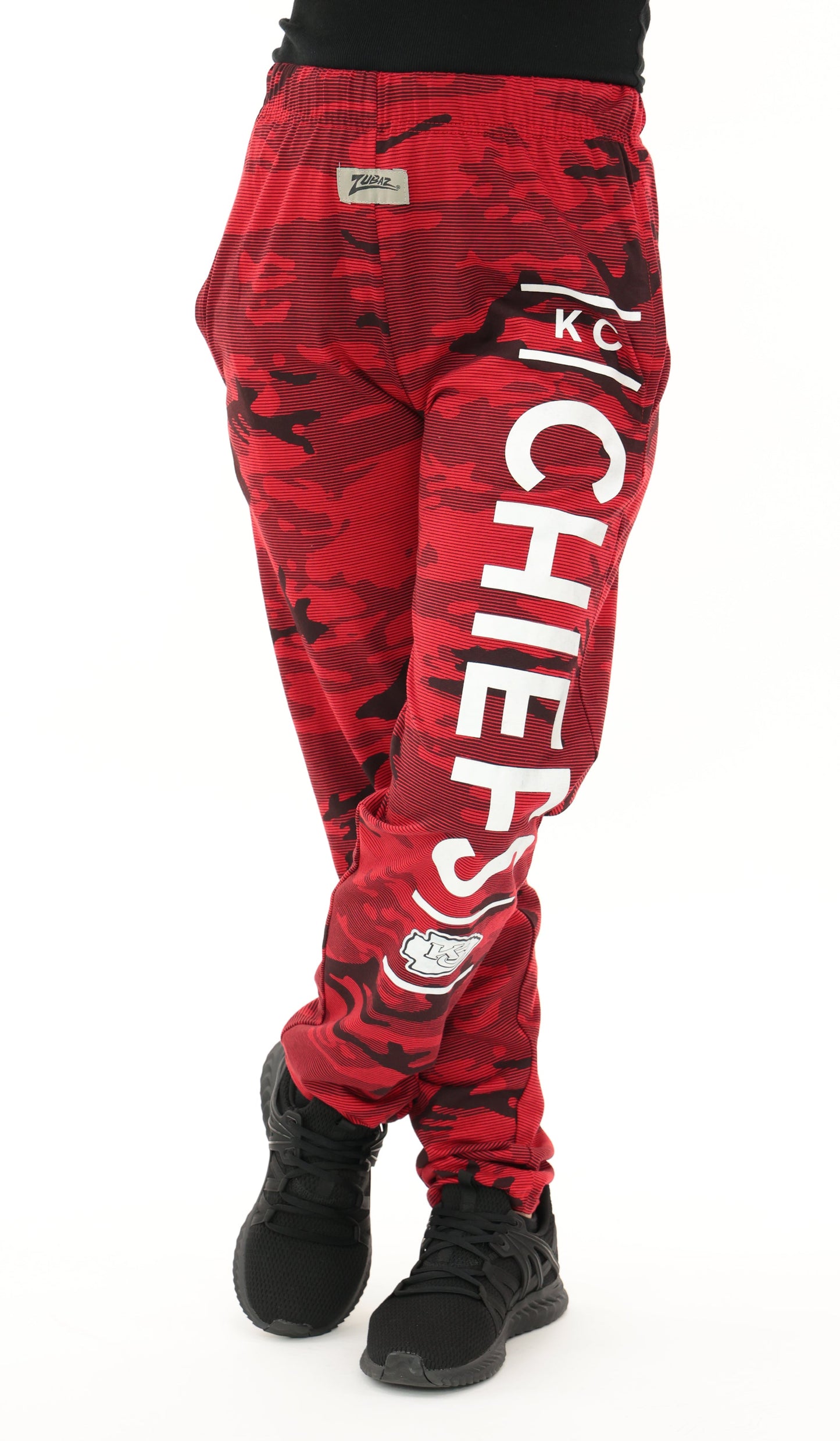 Zubaz NFL Adult Unisex Z88 Camo Lines Pants, Kansas City Chiefs