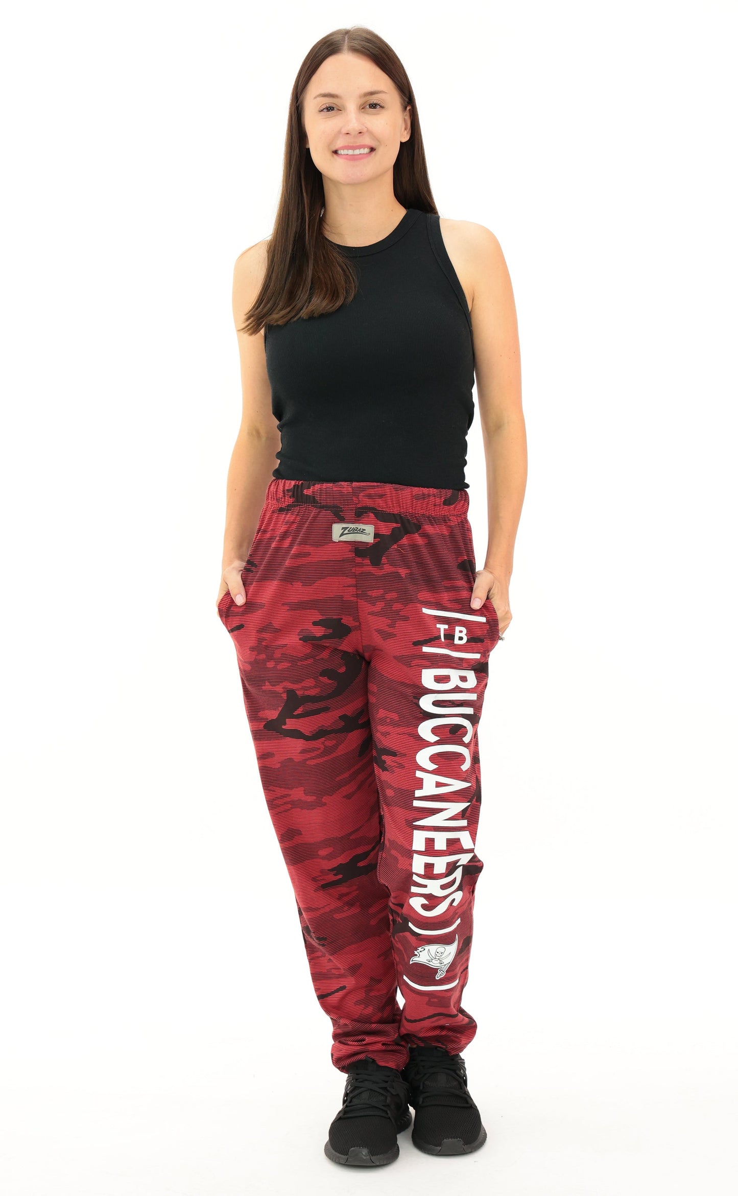 Zubaz NFL Adult Unisex Z88 Camo Lines Pants, Tampa Bay Buccaneers
