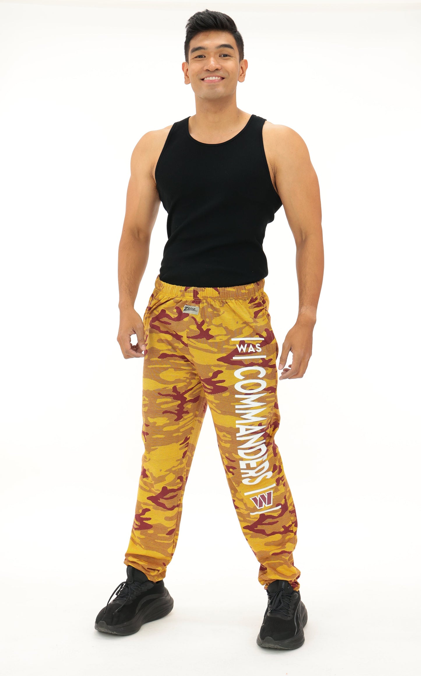 Zubaz NFL Adult Unisex Z88 Camo Lines Pants, Washington Commanders