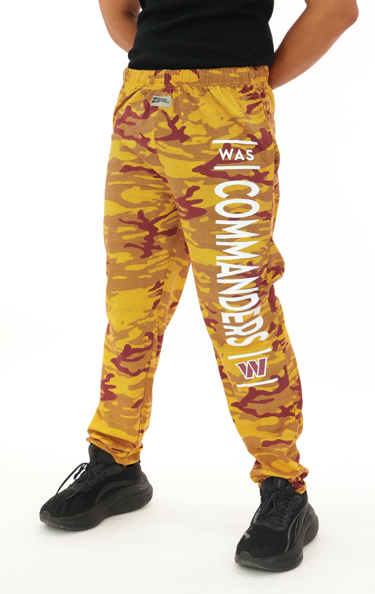 Zubaz NFL Adult Unisex Z88 Camo Lines Pants, Washington Commanders
