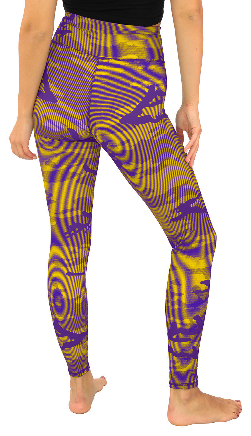 Zubaz NFL Women's Goal Line Camo Line Leggings, Minnesota Vikings