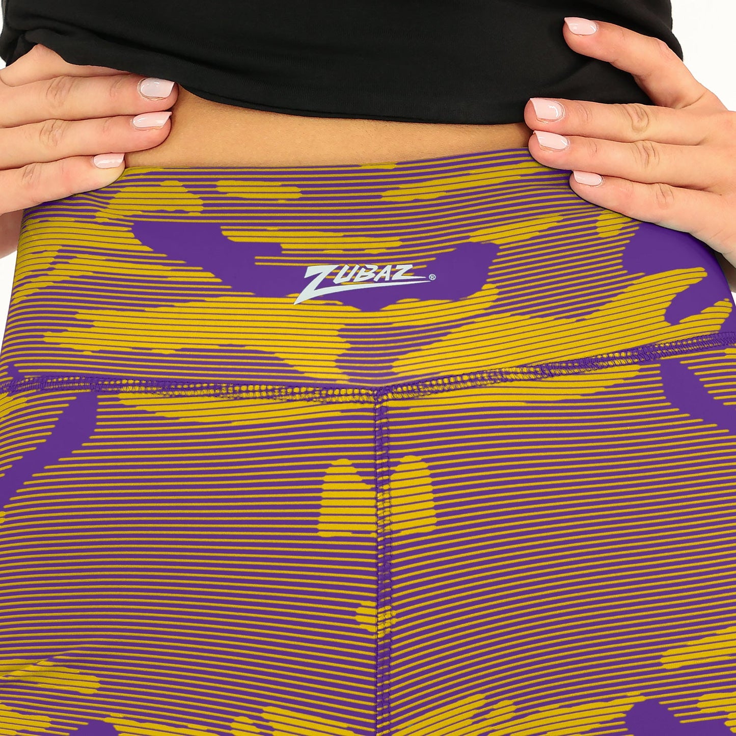 Zubaz NFL Women's Goal Line Camo Line Leggings, Minnesota Vikings
