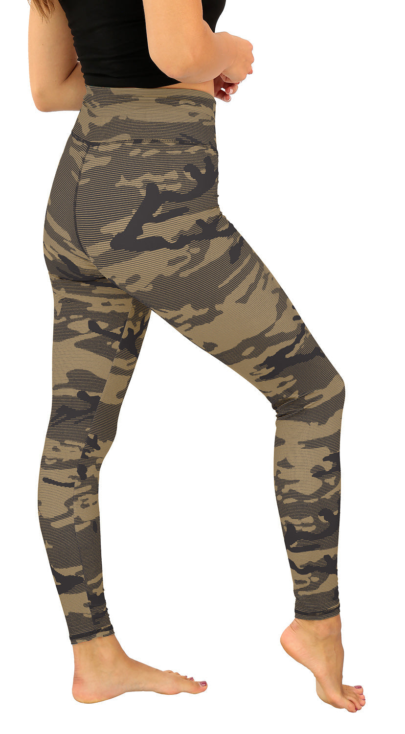 Zubaz NFL Women's Goal Line Camo Line Leggings, New Orleans Saints