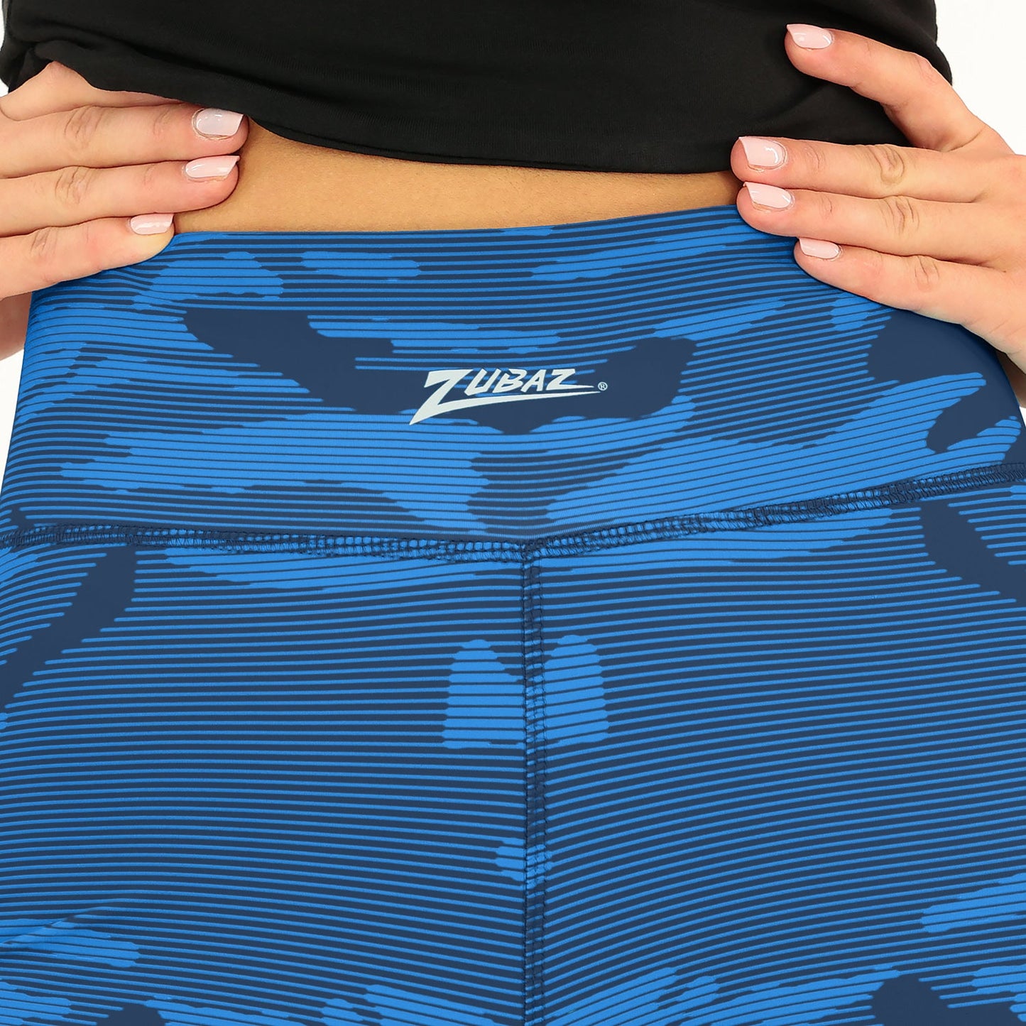 Zubaz NFL Women's Goal Line Camo Line Leggings, Tennessee Titans