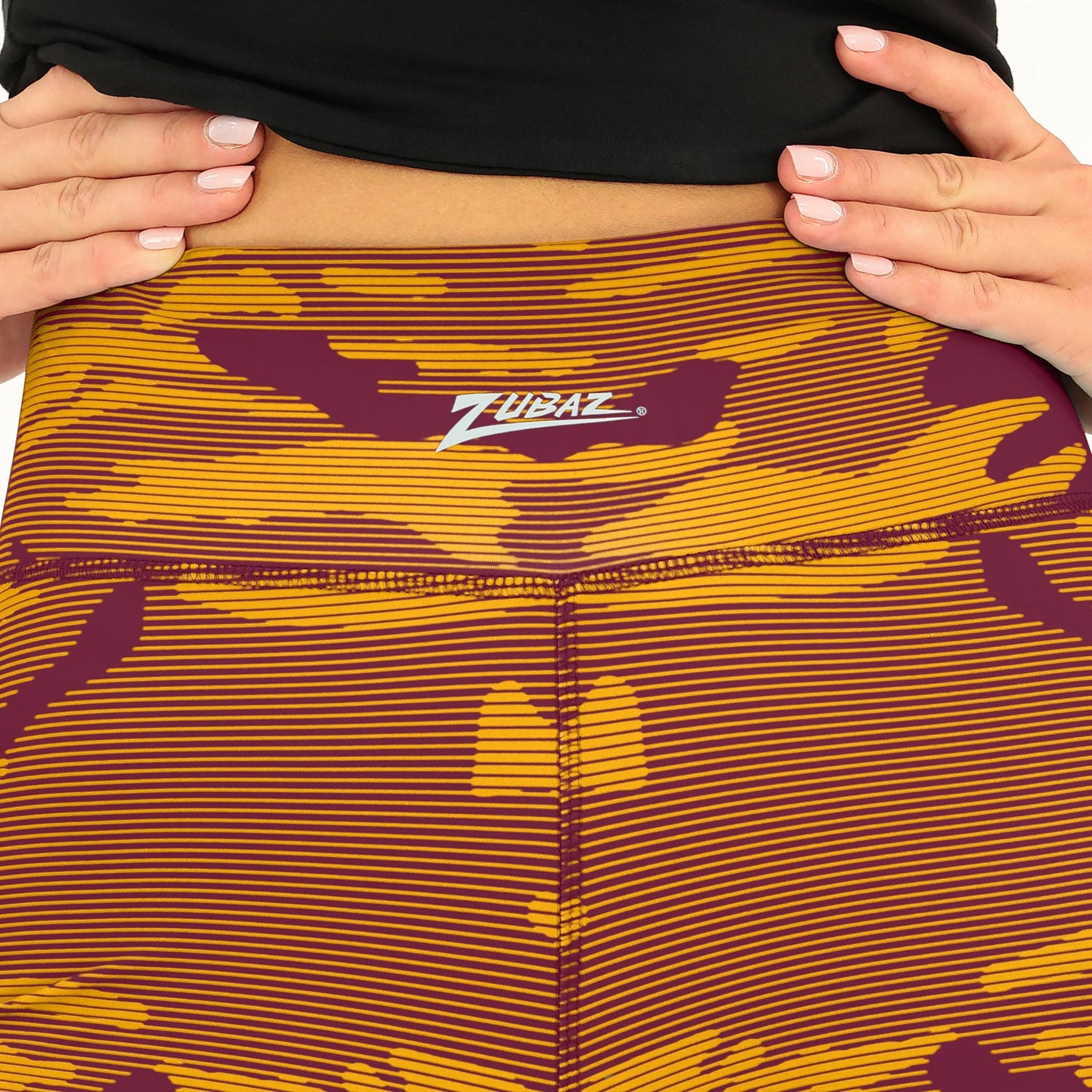 Zubaz NFL Women's Goal Line Camo Line Leggings, Washington Commanders