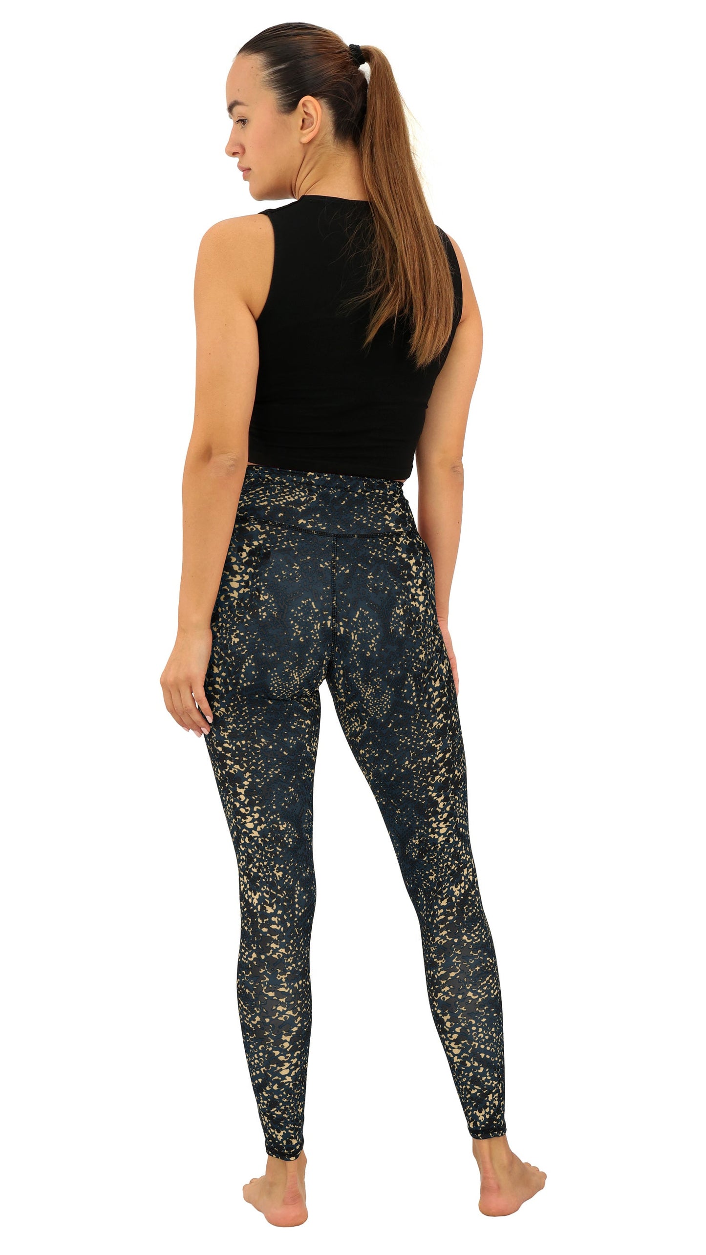 Zubaz NFL Women's Field Goal Primary Post Leggings, New Orleans Saints