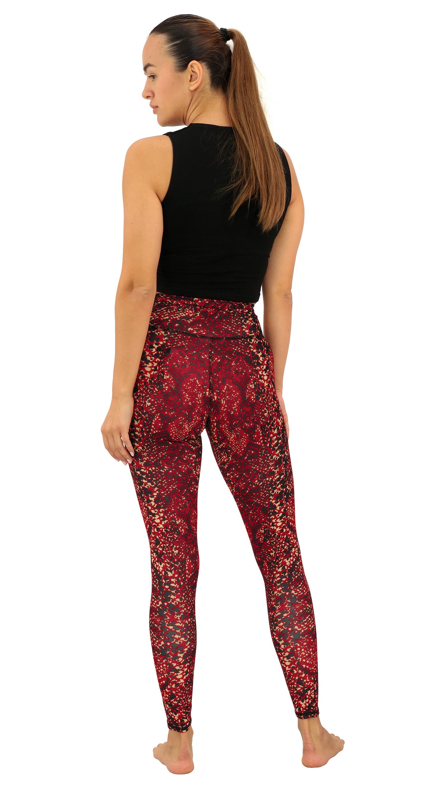 Zubaz NFL Women's Field Goal Primary Post Leggings, San Francisco 49ers