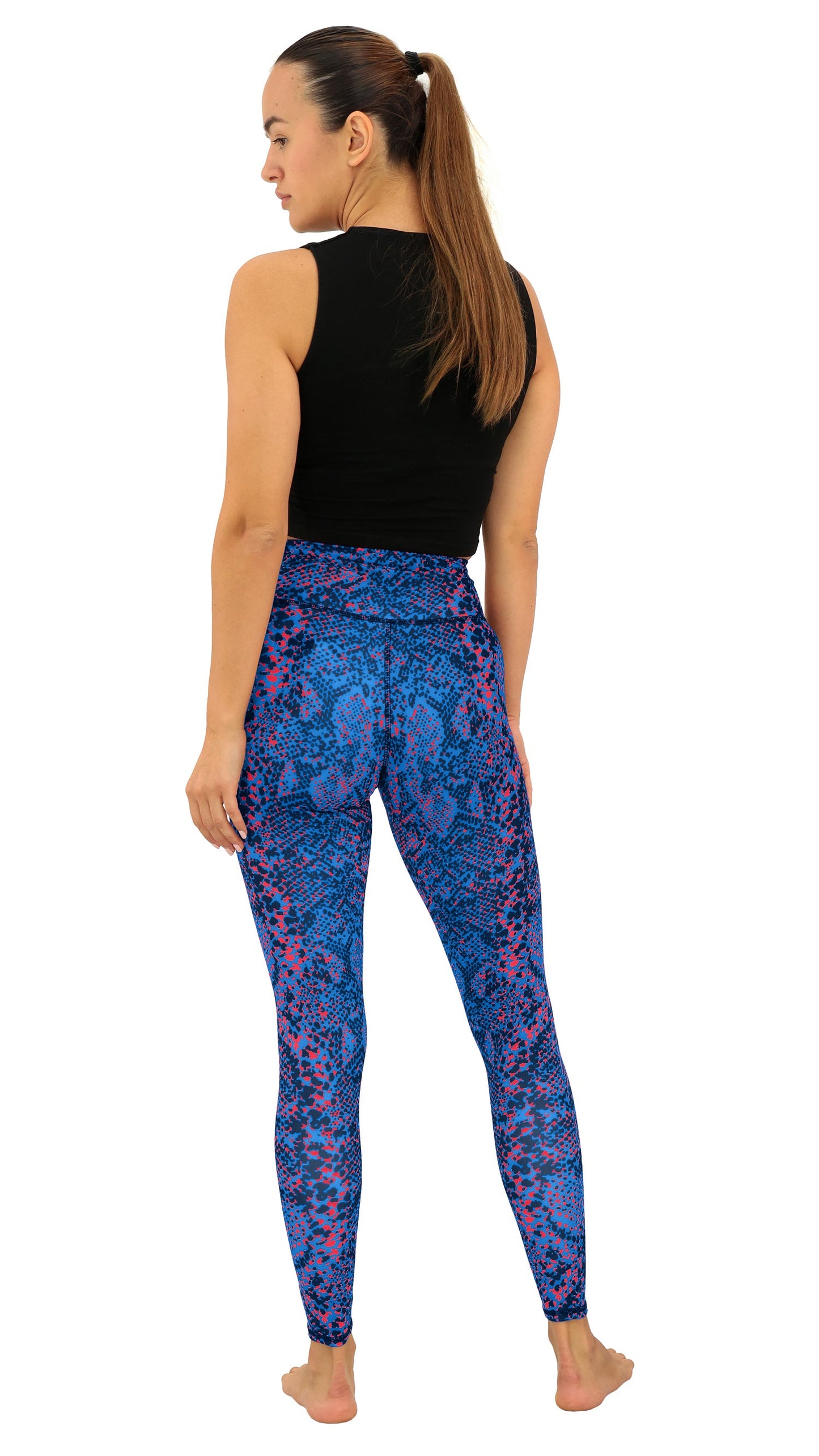 Zubaz NFL Women's Field Goal Primary Post Leggings, Tennessee Titans