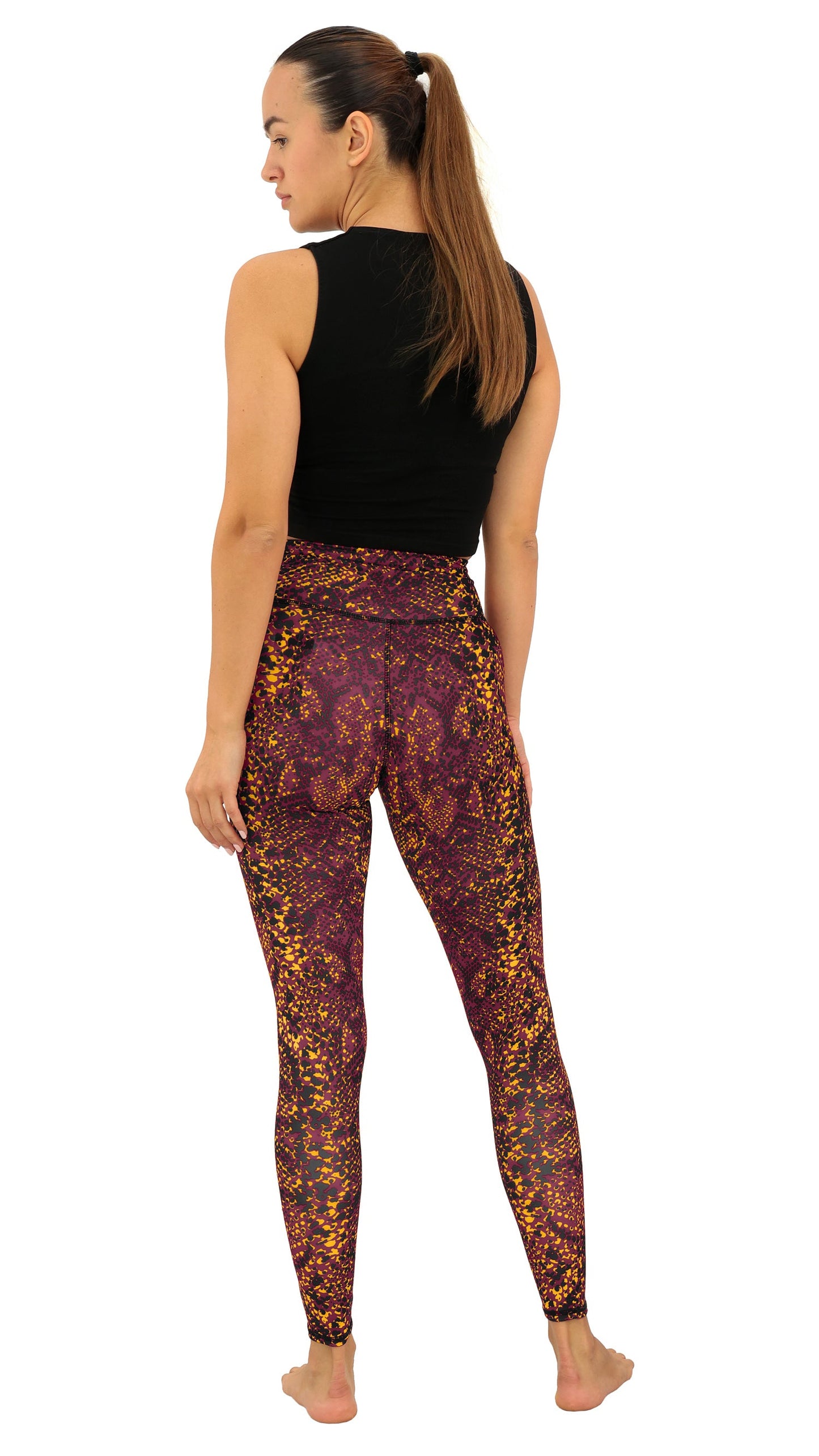 Zubaz NFL Women's Field Goal Primary Post Leggings, Washington Commanders