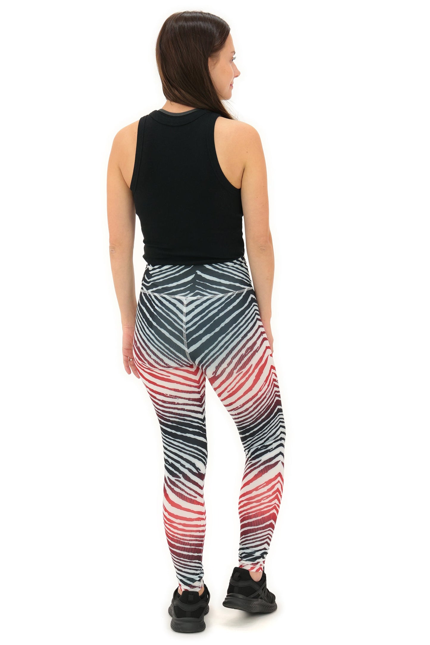 Zubaz NFL Women's Primary Logo Zebra Ombre Leggings, Arizona Cardinals